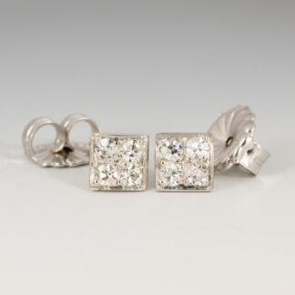 Diamond Square Ear studs