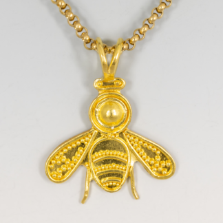 Bee Pendant with Granulation