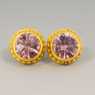 Tourmaline Studs with Granulation