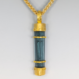 Tourmaline Pendant with Granulation