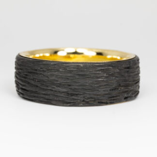 Pebble Band with Gold Sleeve