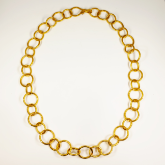 Hoopla Gold Collar Necklace