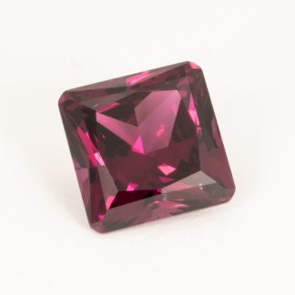 Square Radiant Rhodolite Garnet 3.29 ct 8mm Tanzania