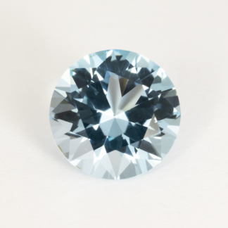 Round Brilliant Blue Topaz 2.09ct 8mm from Brazil Heated