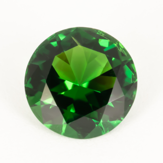 Round Brilliant Chrome Tourmaline 0.70 carat 6mm Tanzania