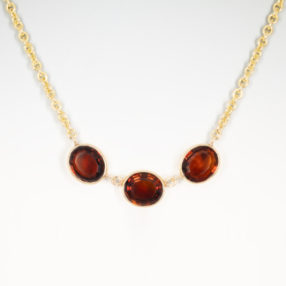 Madeira Citrine Trio Necklace