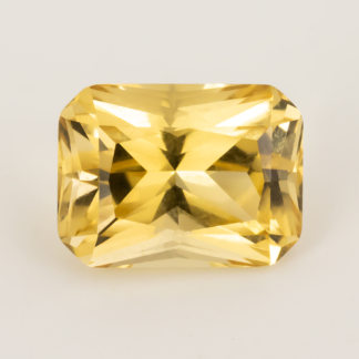Emerald Radiant Cut Heliodor from Brazil 1.57ct 8x6mm