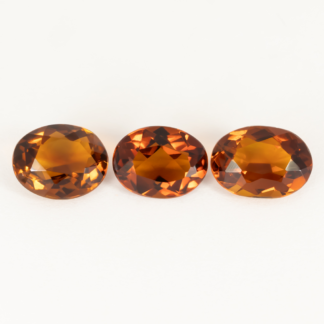 Oval Brilliant Madeira Citrine Suite of Three 3.60ctw 8x6mm