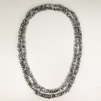Keshi Tahitian Pearl Necklace 45" with 14K White Gold