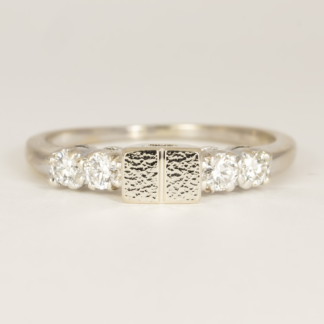 Diamond Ring Repair with 14K White Gold