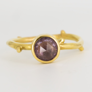 Pastel Sapphire Rings in 18K and 22K Yellow Gold by Tamera Kay